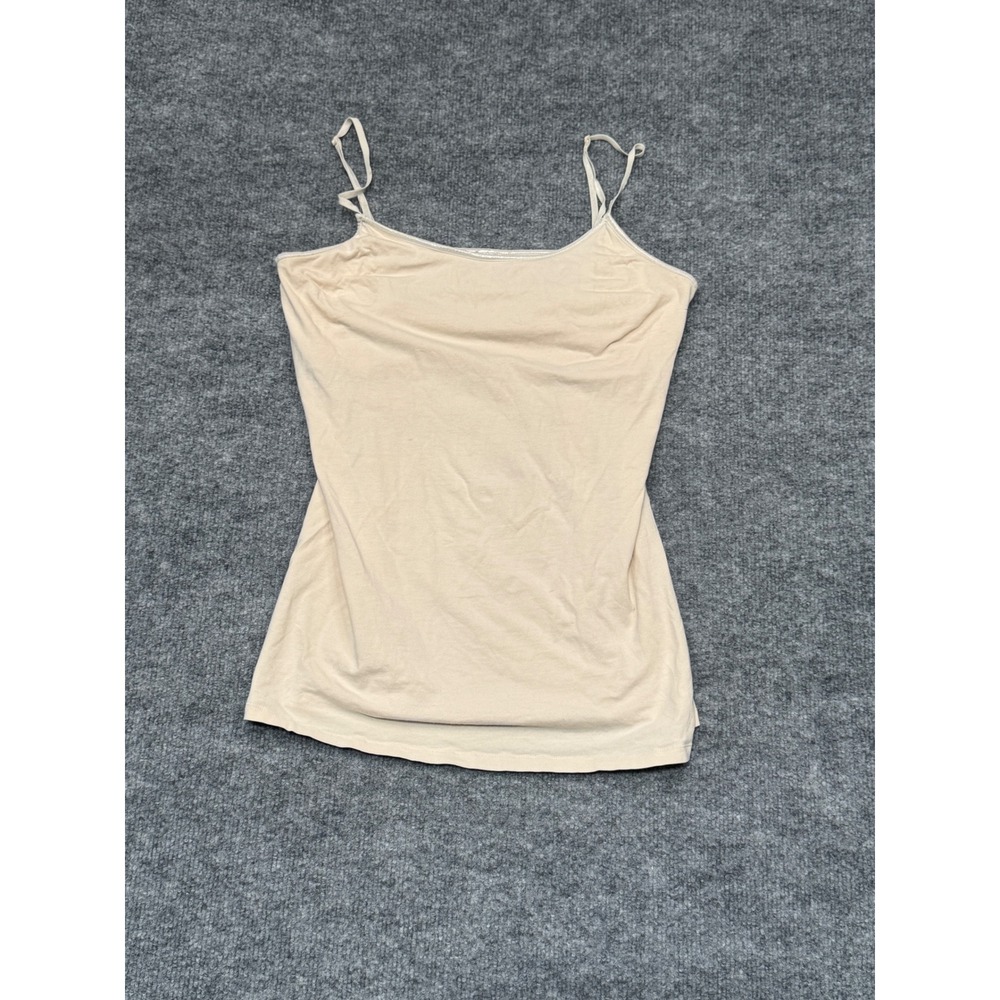 No Boundaries Women XL Beige Camisole Spaghetti Strap Shelf‎ Bra Tank Top Tan